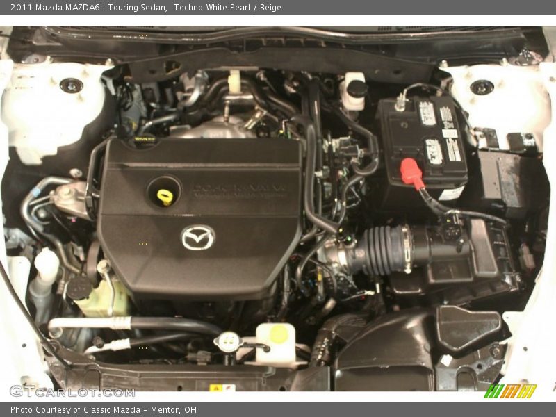 Techno White Pearl / Beige 2011 Mazda MAZDA6 i Touring Sedan