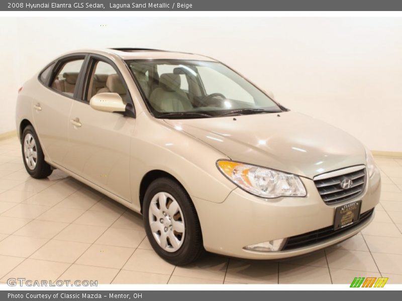 Laguna Sand Metallic / Beige 2008 Hyundai Elantra GLS Sedan
