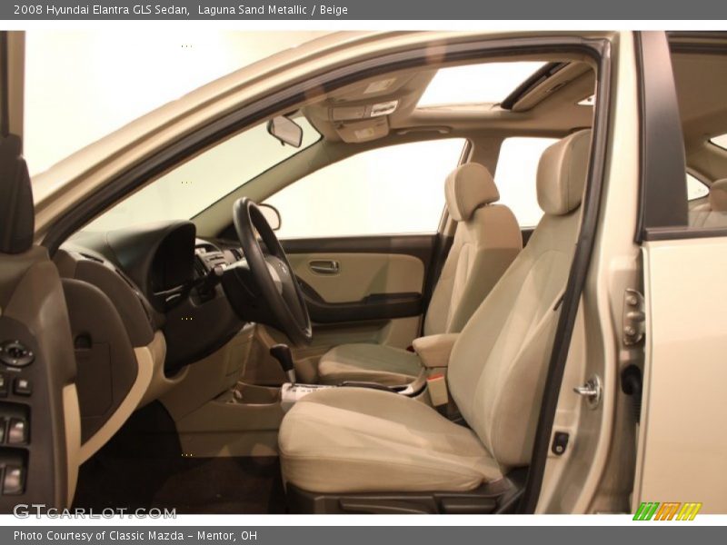 Laguna Sand Metallic / Beige 2008 Hyundai Elantra GLS Sedan