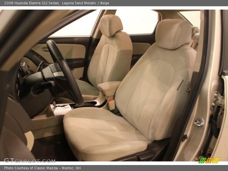 Laguna Sand Metallic / Beige 2008 Hyundai Elantra GLS Sedan
