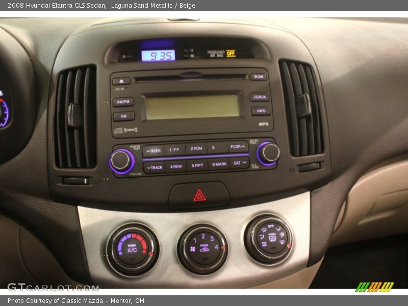 Laguna Sand Metallic / Beige 2008 Hyundai Elantra GLS Sedan