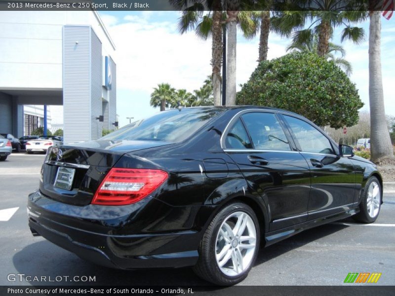 Black / Black 2013 Mercedes-Benz C 250 Sport
