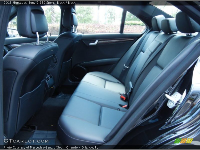 Black / Black 2013 Mercedes-Benz C 250 Sport