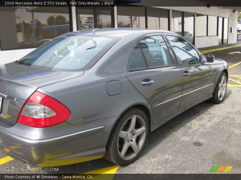 Flint Grey Metallic / Black 2009 Mercedes-Benz E 550 Sedan