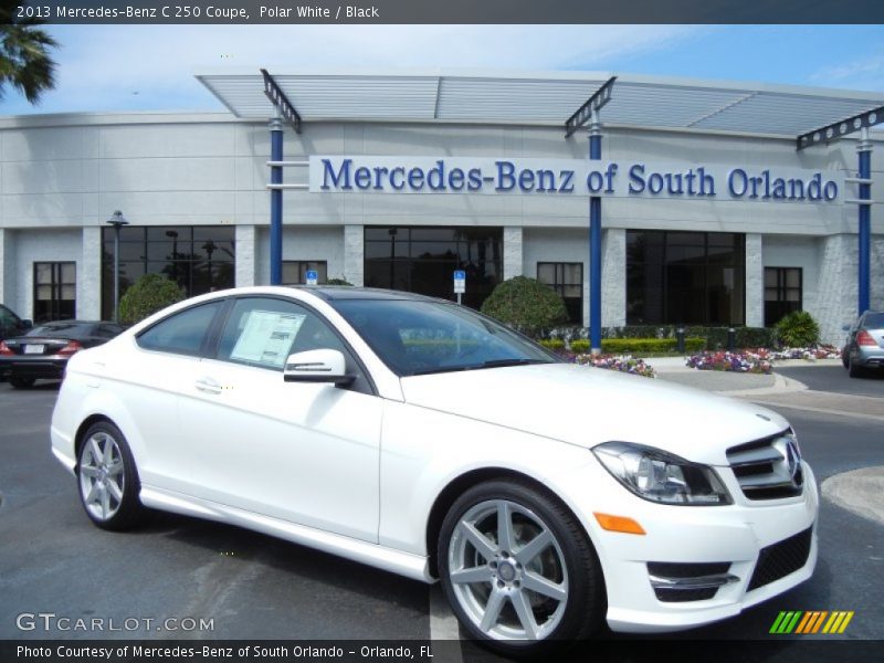 Polar White / Black 2013 Mercedes-Benz C 250 Coupe