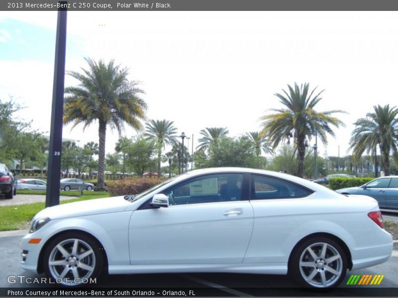 Polar White / Black 2013 Mercedes-Benz C 250 Coupe