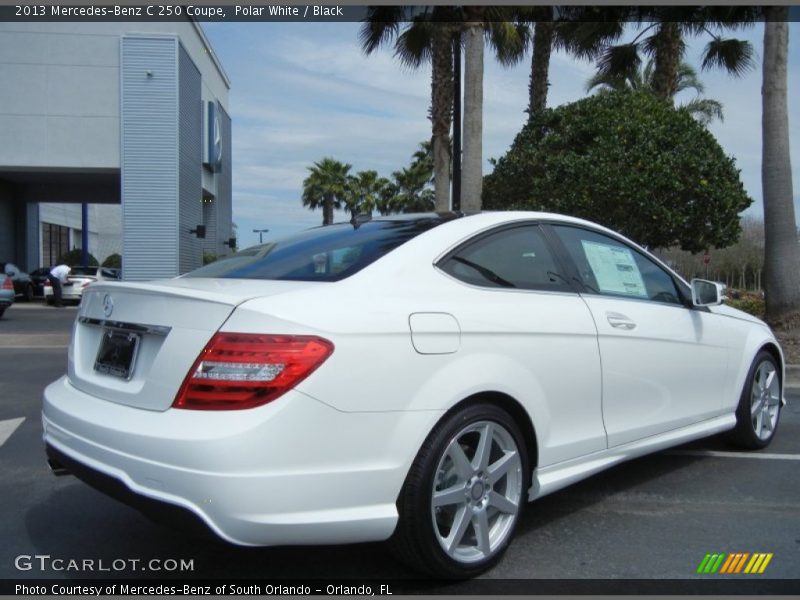Polar White / Black 2013 Mercedes-Benz C 250 Coupe