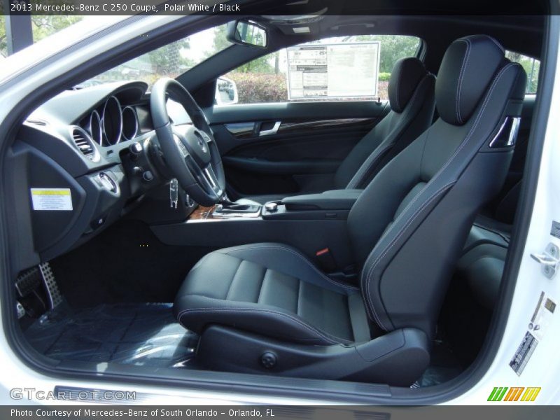 Polar White / Black 2013 Mercedes-Benz C 250 Coupe