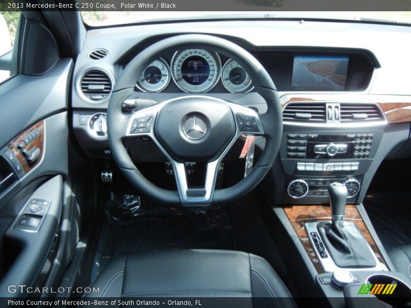 Polar White / Black 2013 Mercedes-Benz C 250 Coupe