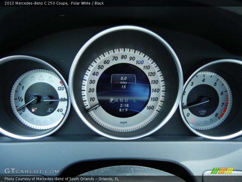 Polar White / Black 2013 Mercedes-Benz C 250 Coupe