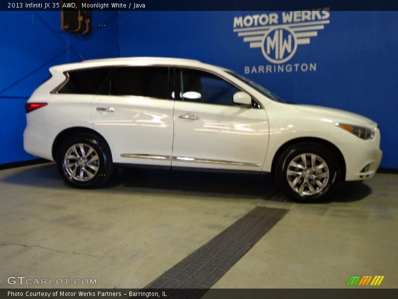 Moonlight White / Java 2013 Infiniti JX 35 AWD