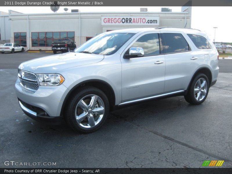 Bright Silver Metallic / Black 2011 Dodge Durango Citadel