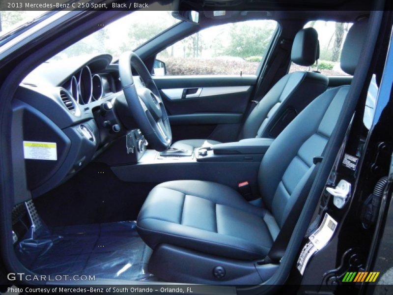 Black / Black 2013 Mercedes-Benz C 250 Sport