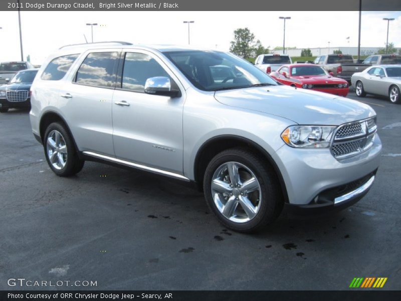 Bright Silver Metallic / Black 2011 Dodge Durango Citadel
