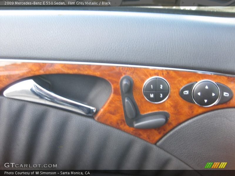 Flint Grey Metallic / Black 2009 Mercedes-Benz E 550 Sedan
