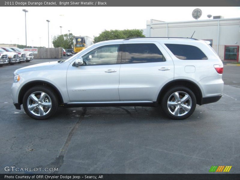 Bright Silver Metallic / Black 2011 Dodge Durango Citadel