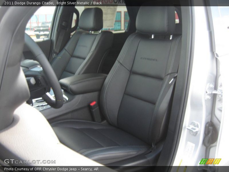 Bright Silver Metallic / Black 2011 Dodge Durango Citadel
