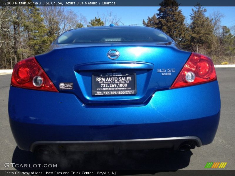 Azure Blue Metallic / Charcoal 2008 Nissan Altima 3.5 SE Coupe