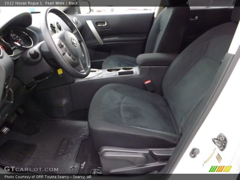 Pearl White / Black 2012 Nissan Rogue S