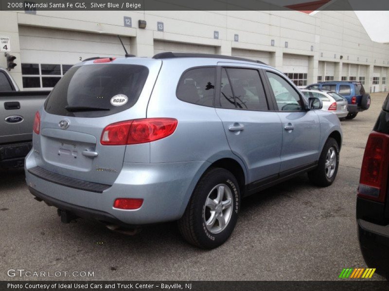 Silver Blue / Beige 2008 Hyundai Santa Fe GLS