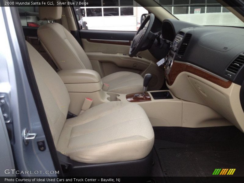 Silver Blue / Beige 2008 Hyundai Santa Fe GLS