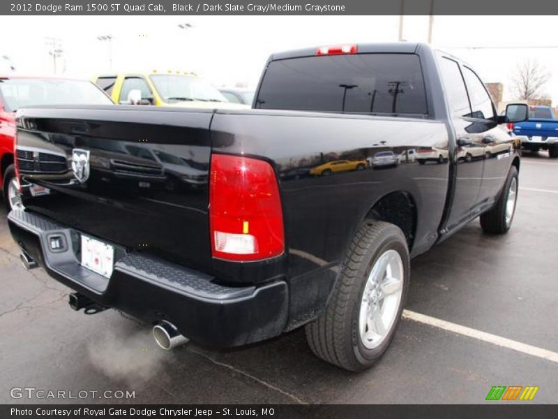 Black / Dark Slate Gray/Medium Graystone 2012 Dodge Ram 1500 ST Quad Cab