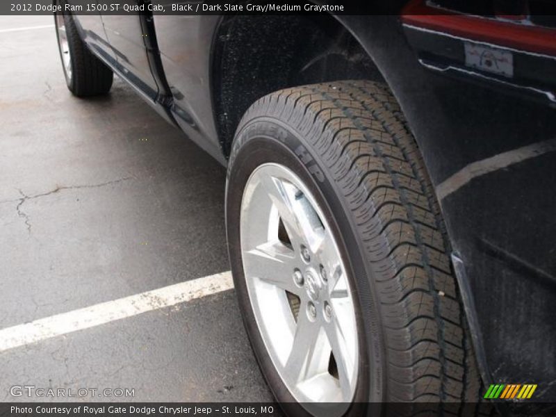 Black / Dark Slate Gray/Medium Graystone 2012 Dodge Ram 1500 ST Quad Cab