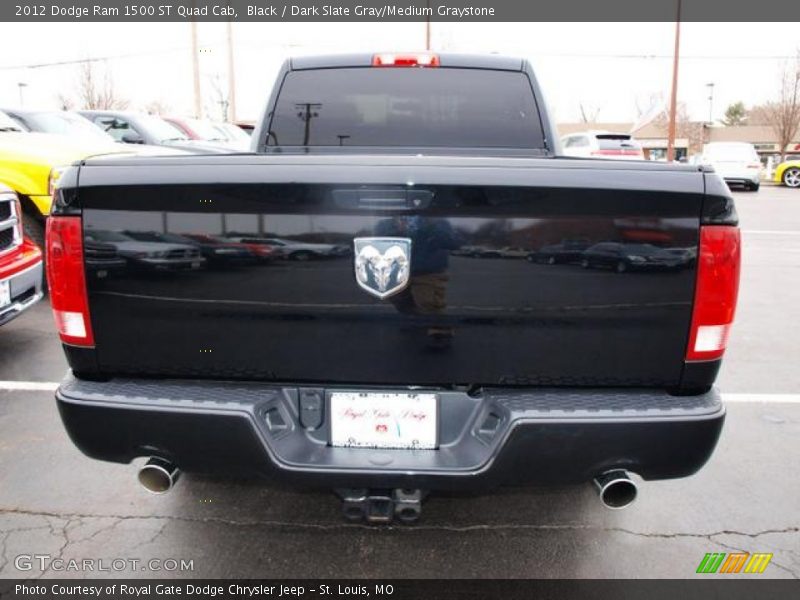 Black / Dark Slate Gray/Medium Graystone 2012 Dodge Ram 1500 ST Quad Cab