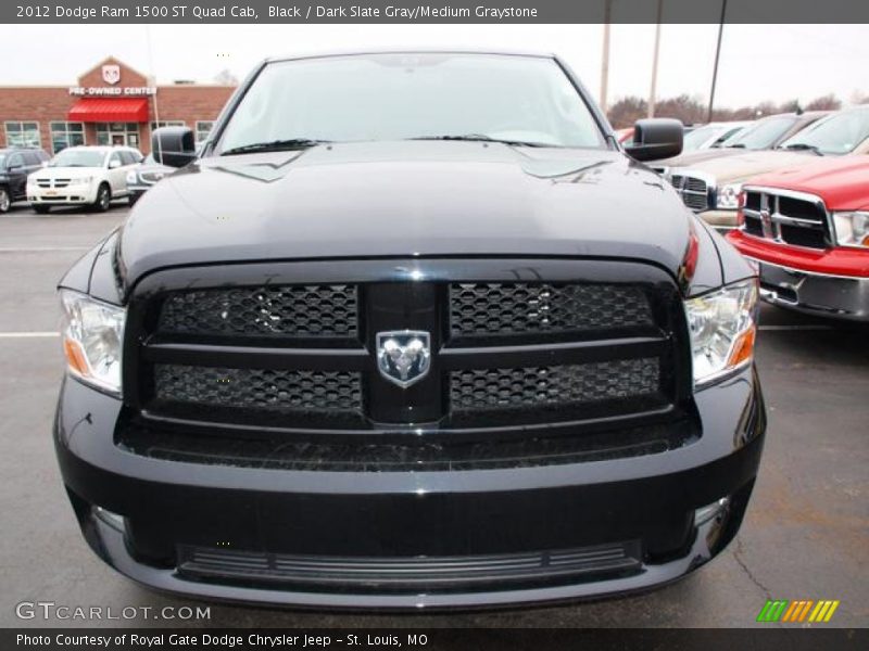 Black / Dark Slate Gray/Medium Graystone 2012 Dodge Ram 1500 ST Quad Cab