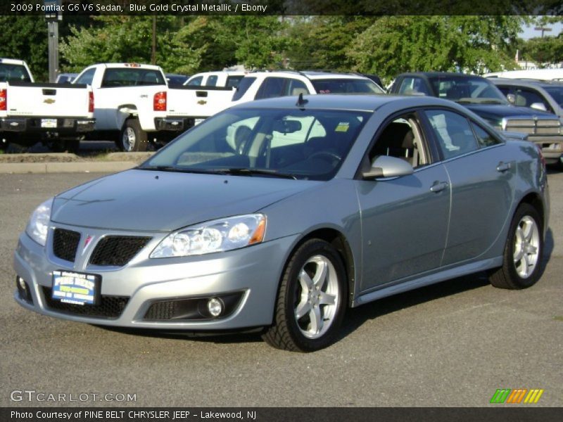 Blue Gold Crystal Metallic / Ebony 2009 Pontiac G6 V6 Sedan