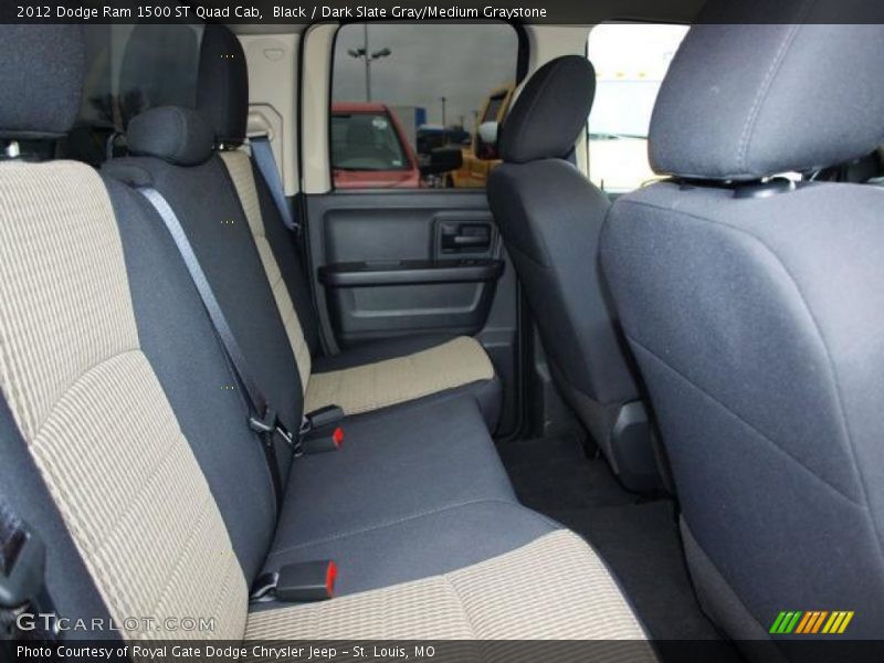 Black / Dark Slate Gray/Medium Graystone 2012 Dodge Ram 1500 ST Quad Cab