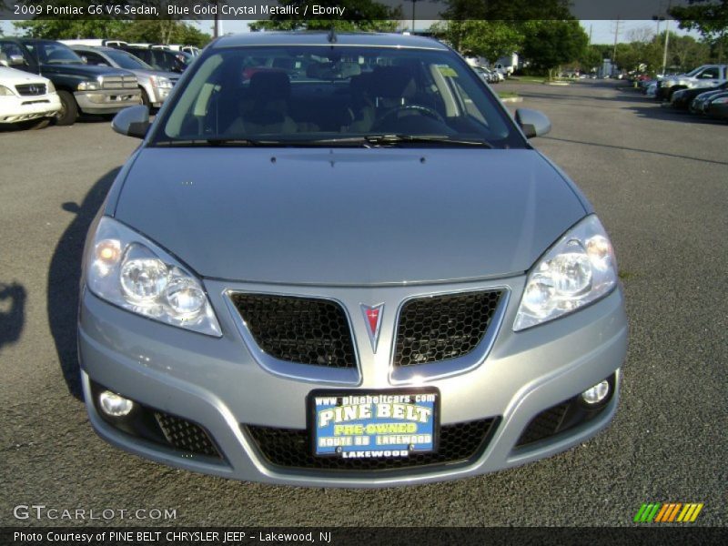 Blue Gold Crystal Metallic / Ebony 2009 Pontiac G6 V6 Sedan