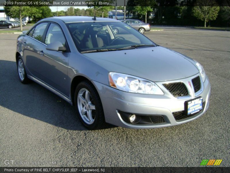 Blue Gold Crystal Metallic / Ebony 2009 Pontiac G6 V6 Sedan
