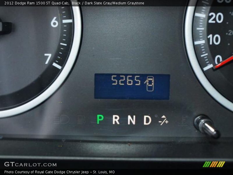 Black / Dark Slate Gray/Medium Graystone 2012 Dodge Ram 1500 ST Quad Cab