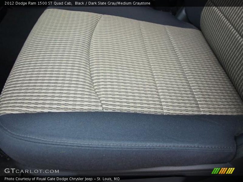 Black / Dark Slate Gray/Medium Graystone 2012 Dodge Ram 1500 ST Quad Cab