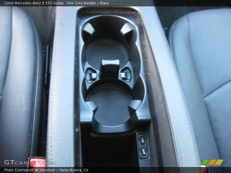 Flint Grey Metallic / Black 2009 Mercedes-Benz E 550 Sedan