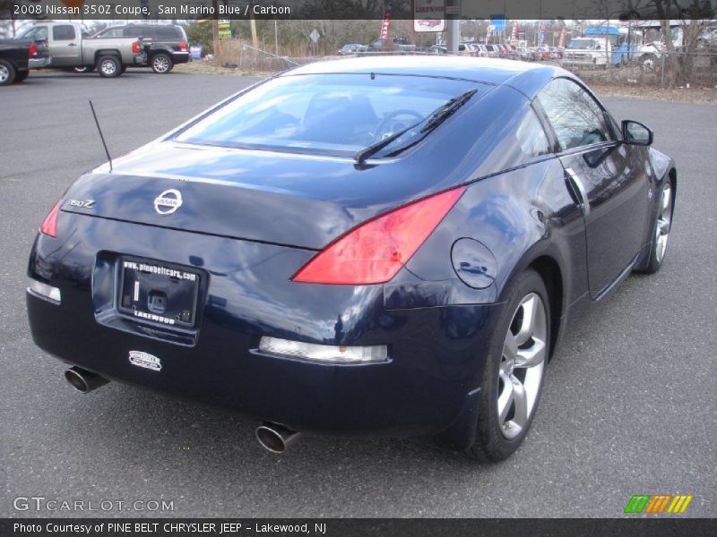 San Marino Blue / Carbon 2008 Nissan 350Z Coupe