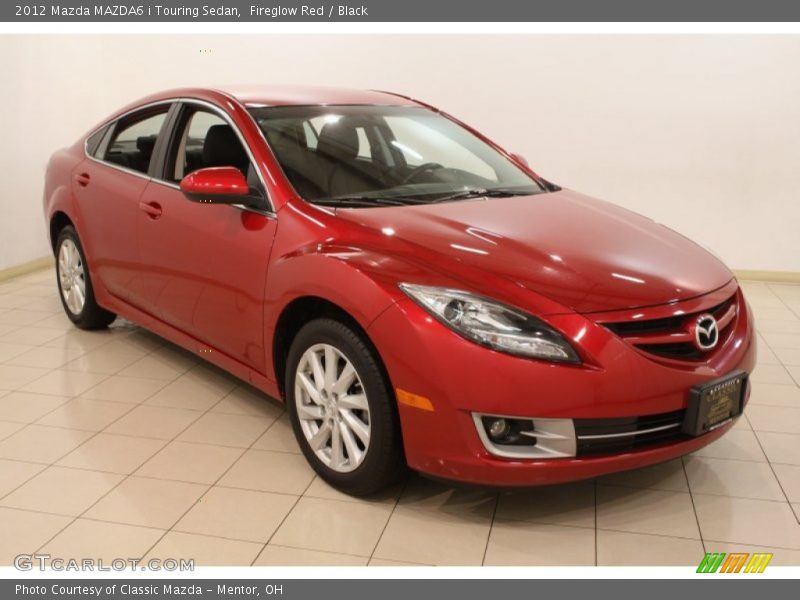 Fireglow Red / Black 2012 Mazda MAZDA6 i Touring Sedan