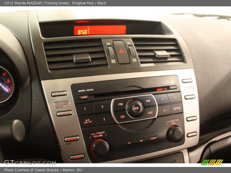 Fireglow Red / Black 2012 Mazda MAZDA6 i Touring Sedan