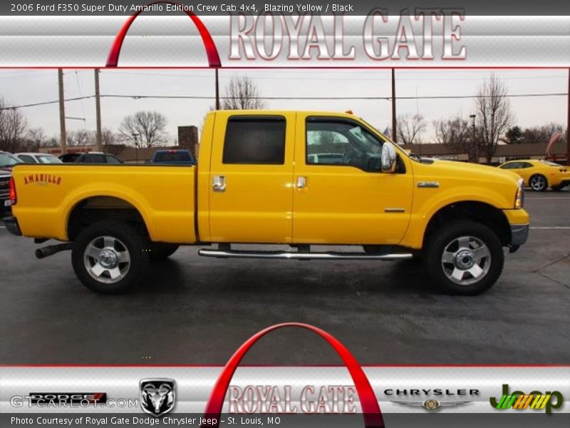 Blazing Yellow / Black 2006 Ford F350 Super Duty Amarillo Edition Crew Cab 4x4