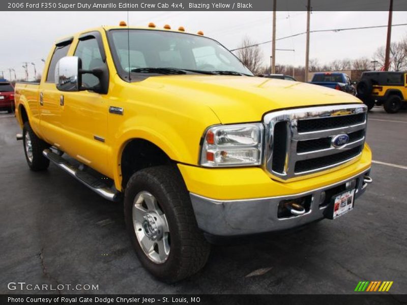 Blazing Yellow / Black 2006 Ford F350 Super Duty Amarillo Edition Crew Cab 4x4