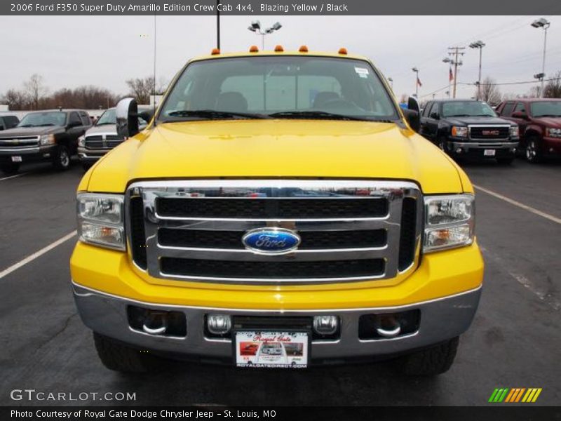 Blazing Yellow / Black 2006 Ford F350 Super Duty Amarillo Edition Crew Cab 4x4