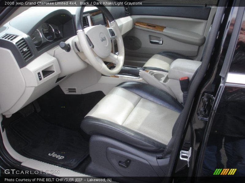 Black / Dark Khaki/Light Graystone 2008 Jeep Grand Cherokee Limited 4x4
