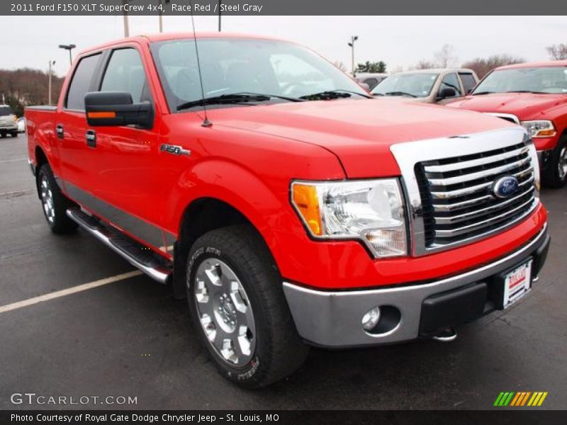 Race Red / Steel Gray 2011 Ford F150 XLT SuperCrew 4x4