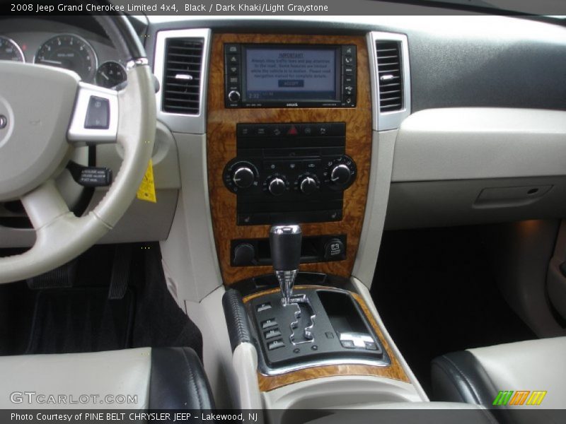 Black / Dark Khaki/Light Graystone 2008 Jeep Grand Cherokee Limited 4x4