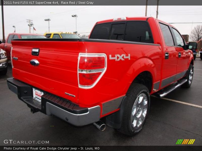 Race Red / Steel Gray 2011 Ford F150 XLT SuperCrew 4x4