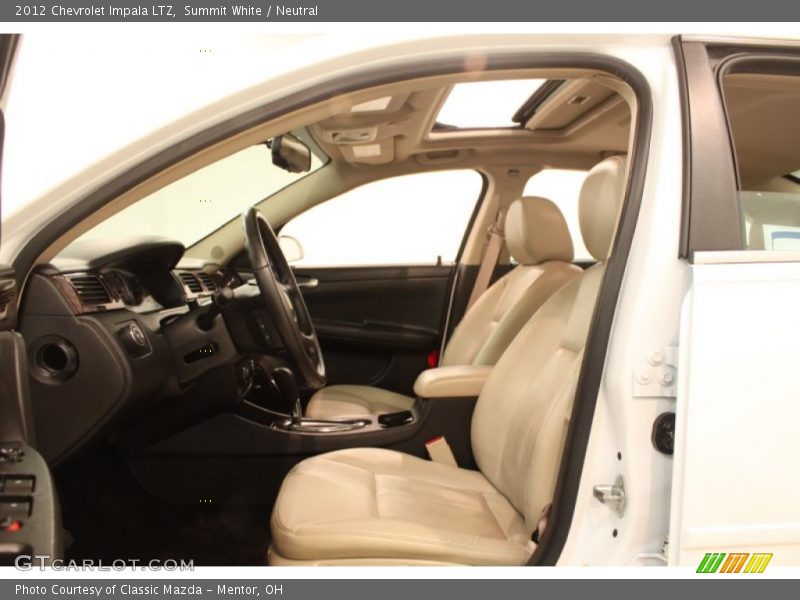 Summit White / Neutral 2012 Chevrolet Impala LTZ