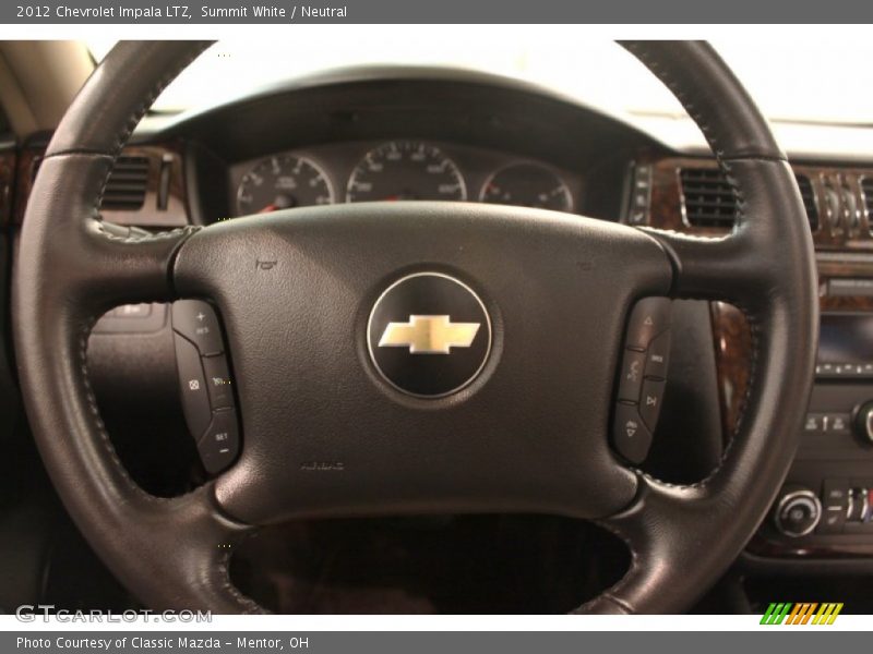Summit White / Neutral 2012 Chevrolet Impala LTZ