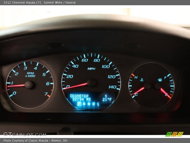 Summit White / Neutral 2012 Chevrolet Impala LTZ