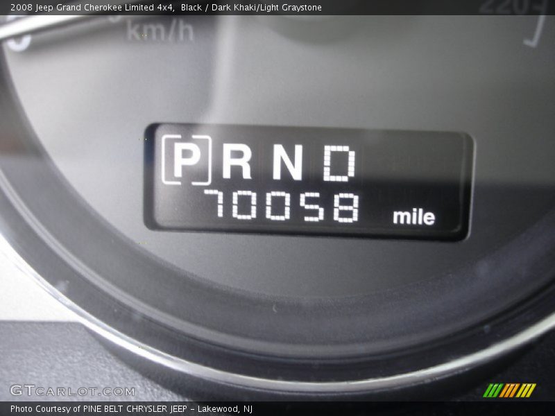 Black / Dark Khaki/Light Graystone 2008 Jeep Grand Cherokee Limited 4x4